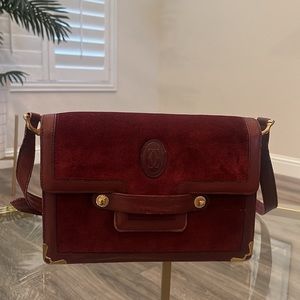 Cartier Red and Black Crossbody Bag with Luxurious Design